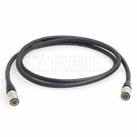 Picture of SZRMCC Hirose 6 pin Female to Hirose 6 pin Female Basler GigE CCD Industrial Camera Power I/O Extension Cable (Straight to Straight, 60cm)