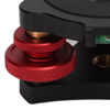 Picture of LP‑64 Leveling Base, Anodic Oxidation Black Triple Wheel Leveler Bubble Level Adjusting Multi Directional for Ball Head for SLR Camera