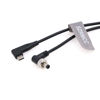 Picture of SZRMCC 12V PD Type-C USB C to Locking DC 2.1 2.5 Trigger Power Cable for Atomos Battery Eliminator Shinobi 7 Shogun Connect Video Devices Pix-E7 E5 Monitor (19.7inches/50cm, Right Angle Locking DC)