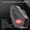 Picture of Motorcycle Helmet Bluetooth Headset, Motorcycle Bluetooth Communication System Headset IP65 Supports FM Radio and Hands for Snowmobile ATV Dirt Bike