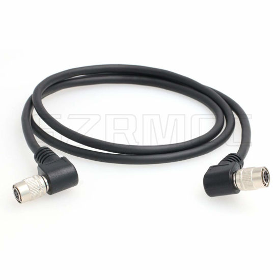 Picture of SZRMCC Right Angle Hirose 6 pin Female to Right Angle Hirose 6 pin Female Basler GigE CCD Industrial Camera Power I/O Extension Cable (Right Angle to Right Angle, 3m)