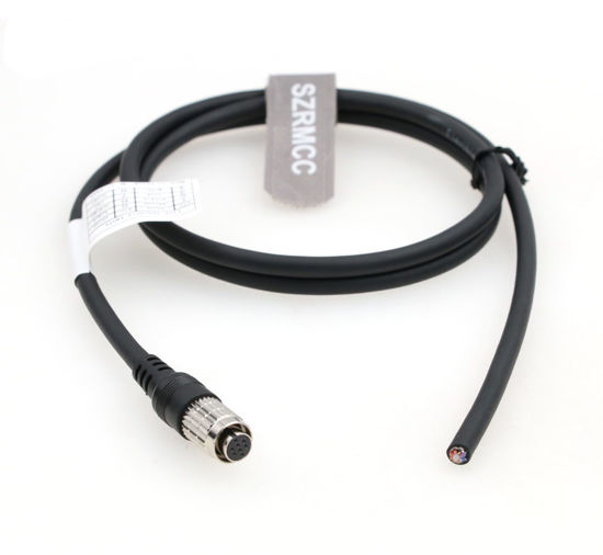 Picture of SZRMCC Hirose 8 Pin Female to Open End HR25-7TR-8S I/O Power Cable Cable for FLIR Allied Vision Mako GigE CCD DAHENG Imaging Industry Machine Vision Camera (5m/16.4ft)