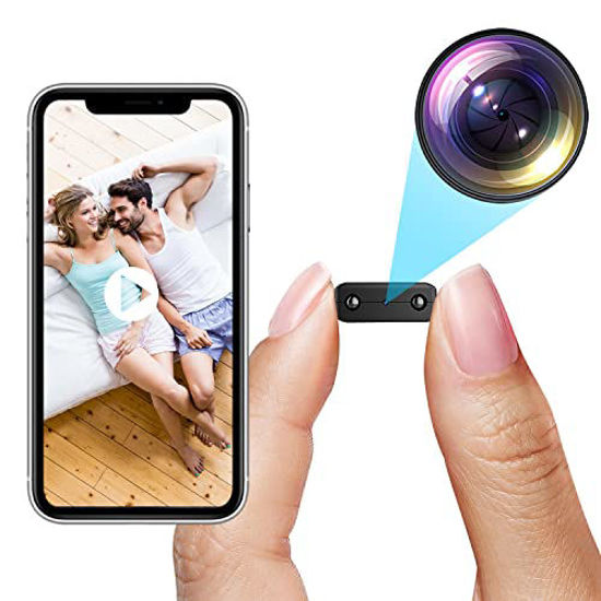 Picture of Smallest Hidden WiFi Camera,Portable Spy Camera,HD1080P WiFi Spy Camera,Hidden Nanny Cam Baby Monitor with Upgraded Night Vision,AI Human Motion Detection,Cloud Storage,for Security with iOS,Android