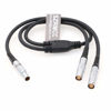 Picture of SZRMCC 0B 4 Pin Male to Dual 4 Pin Female Breakout Splitter Cable for ARRI LBUS CForce Motor