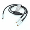 Picture of SZRMCC 0B 4 Pin Male to Dual 4 Pin Female Breakout Splitter Cable for ARRI LBUS CForce Motor