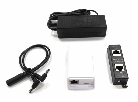 Picture of PoE Texas PoE to USB-C Power & Separate Data Delivery Kit - USB Type C Power Delivery Kit with Max Output of 41 Watts, Compatible with Dell, HP, Chromebook, & More Laptops