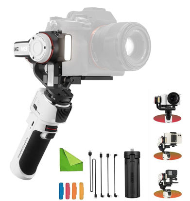 Picture of Zhiyun Crane M3 3-Axis Handheld Gimbal Stabilizer for Light Weight DSLR Mirrorless Cameras Smartphone and Action Camera, Compatible with Canon Sony Fujifilm Panasonic iPhone Sumsang GoPro